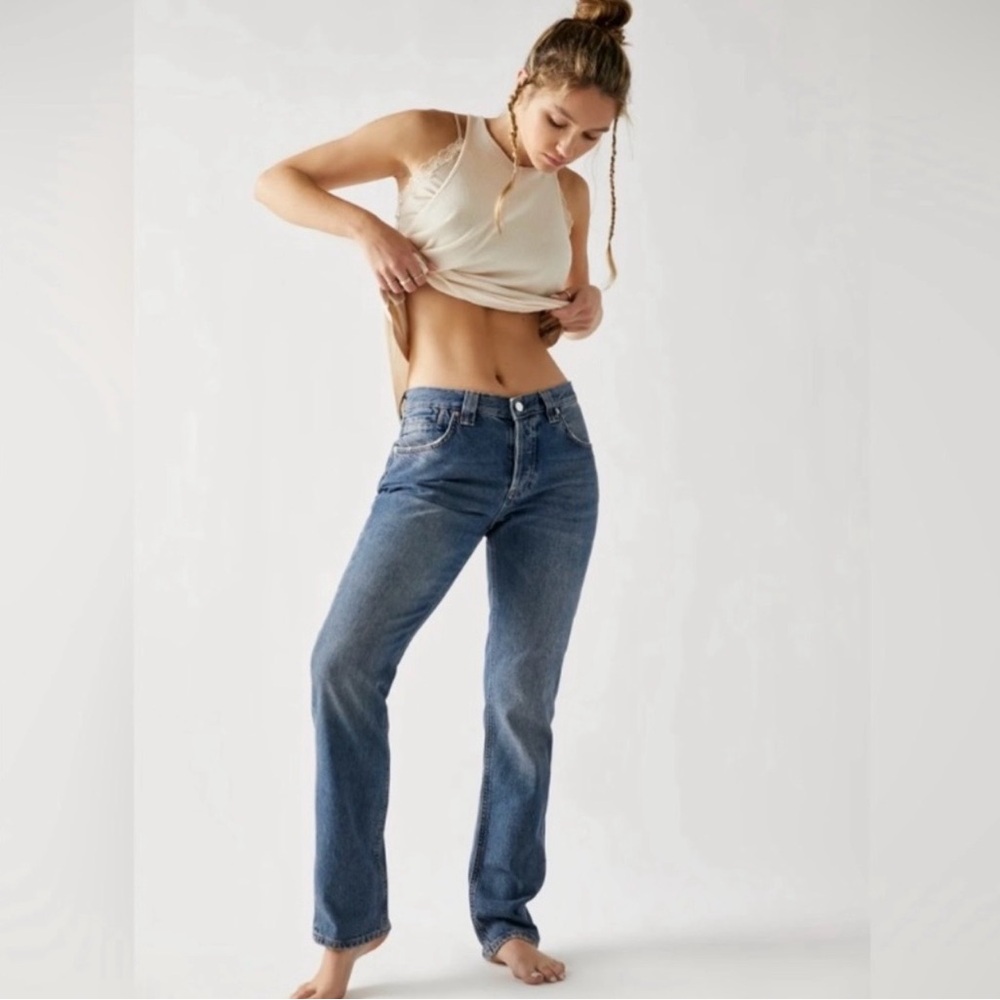 We The Free Crvy Low Rise Siren Straight Jeans 31